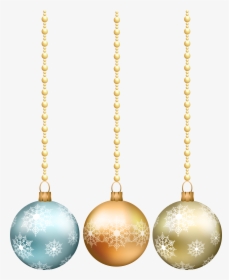 Hanging Christmas Balls Png, Transparent Png, Free Download