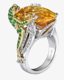 270 Boodles Citrine Frog Transparent Small - Ring Jewellers Png, Png Download, Free Download