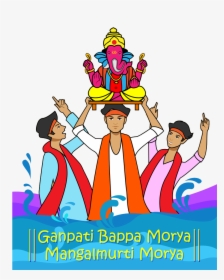 Wishing You Happiness As Big As Lord Ganesha"s Appetite, - Ganpati Bappa Morya Latest, HD Png Download, Free Download