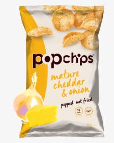 Buy Now On Ocado - Popchips Cheddar And Onion, HD Png Download, Free Download