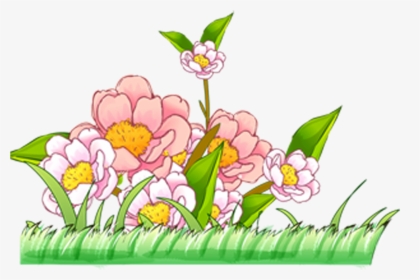 Floral Design Clip Art - Hoa Cỏ Hoạt Hình, HD Png Download, Free Download