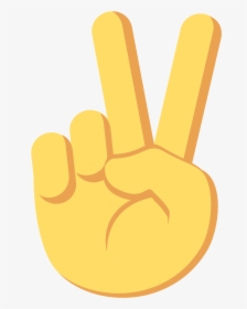Clip Art Sign Png For - Two Fingers Emoji Png, Transparent Png, Free Download