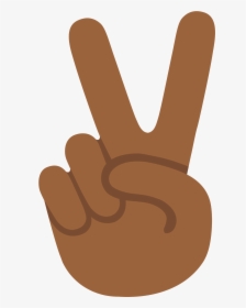 Emoji U270c 1f3fe - Peace Sign Hand Emoji Png, Transparent Png, Free Download