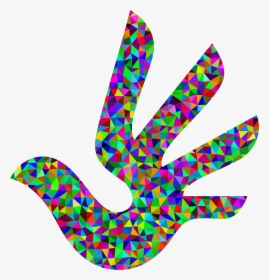 This Free Icons Png Design Of Prismatic Low Poly Dove - Human Rights Clip Art, Transparent Png, Free Download