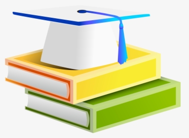 Textbook Clipart Graduation Cap - Book With Degree Clipart, HD Png Download, Free Download