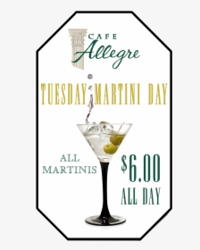 Tuesday Martini Day - Classic Cocktail, HD Png Download, Free Download