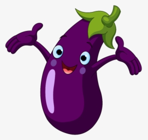 Eggplant Cartoon Clipart , Png Download - Eggplant Cartoon, Transparent Png, Free Download