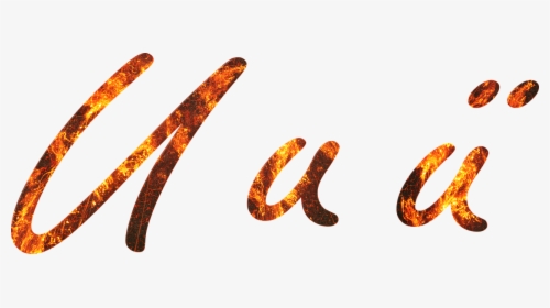 Letter U Fire Free Picture - Graphic Design, HD Png Download, Free Download