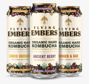Flying Embers Launches Hard Kombucha In California - Flying Embers Hard Kombucha, HD Png Download, Free Download