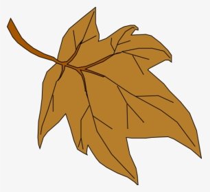 Fall Leaf Svg Clip Arts - Brown Fall Leaves Clip Art, HD Png Download, Free Download