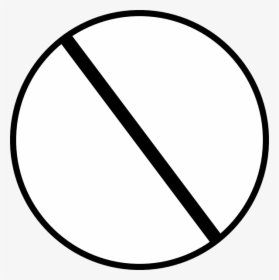 Crossed Out Png - Black Crossed Out Circle, Transparent Png, Free Download