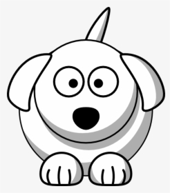 Funny Face Png Transparent Stock Black And White Huge - Black And White Dog Clip Art, Png Download, Free Download
