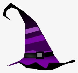 Witch, Wizard, Hat, Pointed, Sorcerer, Stripes, Lilac - Witch Hat Clipart, HD Png Download, Free Download