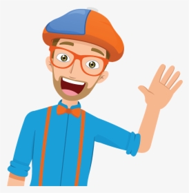 Blippi Youtube Wizard Hat Clip Art Red Hat Clip Art - Blippi Cartoon, HD Png Download, Free Download