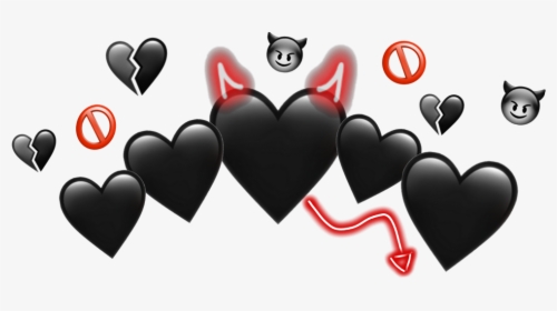 #devil #emoji #black - Picsart Emoji, HD Png Download, Free Download