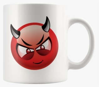 Devil Emoji Coffee Mug - Devil Emoji Png, Transparent Png, Free Download