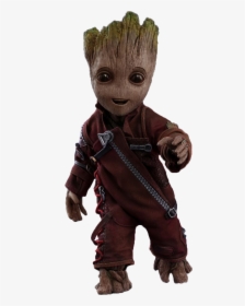 Groot Png - Baby Groot With Jacket, Transparent Png, Free Download