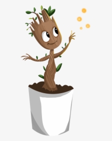 Download Baby Groot Png Clipart For Designing Purpose - Baby Groot Cartoon Art, Transparent Png, Free Download
