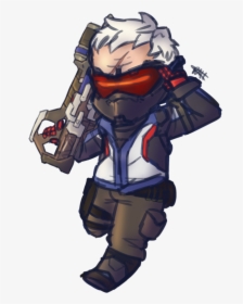 Overwatch Bucky Chibi Soldier Drawing - Overwatch Chibi Soldier 76, HD Png Download, Free Download