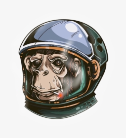Monkey With Space Helmet , Png Download - Monkey With Space Helmet, Transparent Png, Free Download