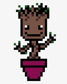Transparent Groot Png - Cute Pixel Art Minecraft, Png Download, Free Download