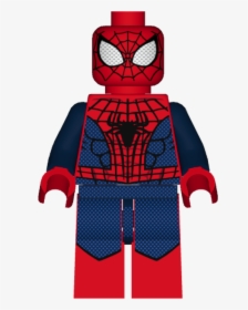 Red Lego Man - Spider Man Lego .png, Transparent Png, Free Download
