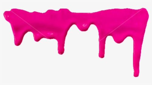 #border #edging #frame #pink #paint #dripping #drip - Hot Pink Paint Dripping, HD Png Download, Free Download
