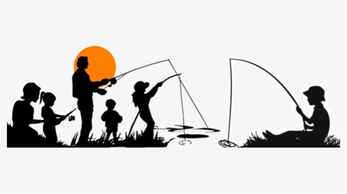 We Will Get Back To You Soon Fishing Family - Family Fishing Fishing Silhouette, HD Png Download, Free Download
