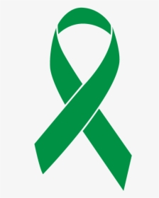 Kelly Green Colored Bile Duct Cancer Ribbon - Gold Cancer Ribbon Png, Transparent Png, Free Download
