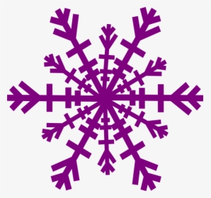 Clipart Snow Flake - Purple Snowflake Clipart, HD Png Download, Free Download