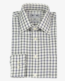 Country Tailored Fit Shirt In Navy And Green Check - Red White And Blue Gingham Shirt, HD Png Download, Free Download