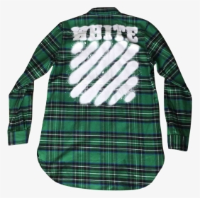 Off White Diag Spray Check Shirt, HD Png Download, Free Download