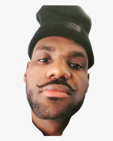 Lebron James Head Png - Lebron With Mustache, Transparent Png, Free Download