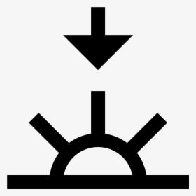 There"s A Half Circle With Rays Beaming Off It That - Symbol For A Nuclear Power Plant, HD Png Download, Free Download