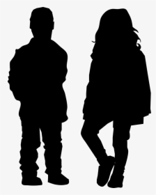 Standing,human Behavior,silhouette - Couple Holding Hands Silhouette Png, Transparent Png, Free Download