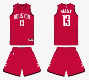 Shorts Houston Rockets Jersey Red, HD Png Download, Free Download