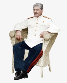 Stalin Png - Joseph Stalin Sitting Chair, Transparent Png, Free Download