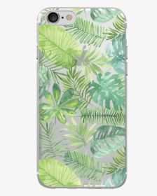 Tropical Leaves Phone Case"  Class="qsmzphotofront - Palm Leaves Watercolor Background, HD Png Download, Free Download