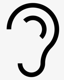 Hearing Computer Icons Clip Art - Ear Icon White Png, Transparent Png, Free Download