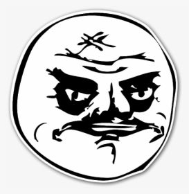 Memes Angry Face Sticker - Me No Gusta Meme, HD Png Download, Free Download