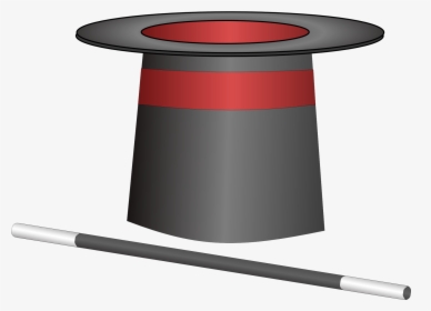 Magician Hat With Wand Png Image - Magicians Hat And Wand, Transparent Png, Free Download
