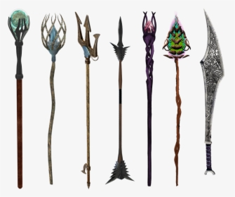 Wand, Magic, Fantasy, Staff, Trident, Sword, Weapon - Magic Staff Png, Transparent Png, Free Download