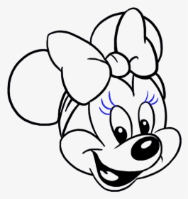 How To Draw Minnie Mouse In A Few Easy Steps Easy Drawing - Minnie Mouse Art Drawing Easy, HD Png Download, Free Download