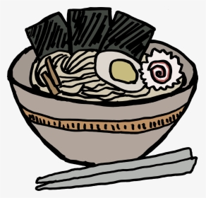 Ramen Bowl With Nori Clip Arts - Ramen Bowl Clip Art, HD Png Download, Free Download