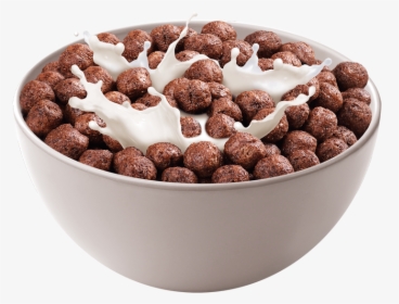 Chocolate Cereal Png - Bowl Of Chocolate Cereal, Transparent Png, Free Download