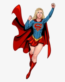 Supergirl By Willnoname - Super Girl Cartoon Drawing, HD Png Download, Free Download