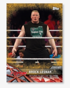 Brock Lesnar 2017 Wwe Road To Wrestlemania Base Cards - Amateur Boxing, HD Png Download, Free Download