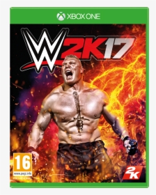 Wwe 2k17 Xbox One Cover Featuring Brock Lesnar, HD Png Download, Free Download