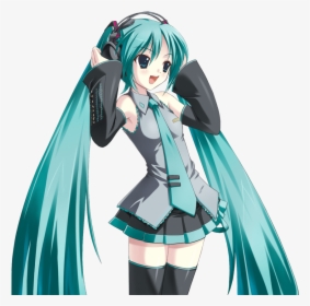 Turquoise Hair Anime Girl, HD Png Download, Free Download