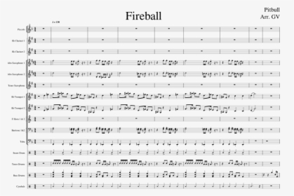 Fireball Tenor Sax Sheet Music, HD Png Download, Free Download